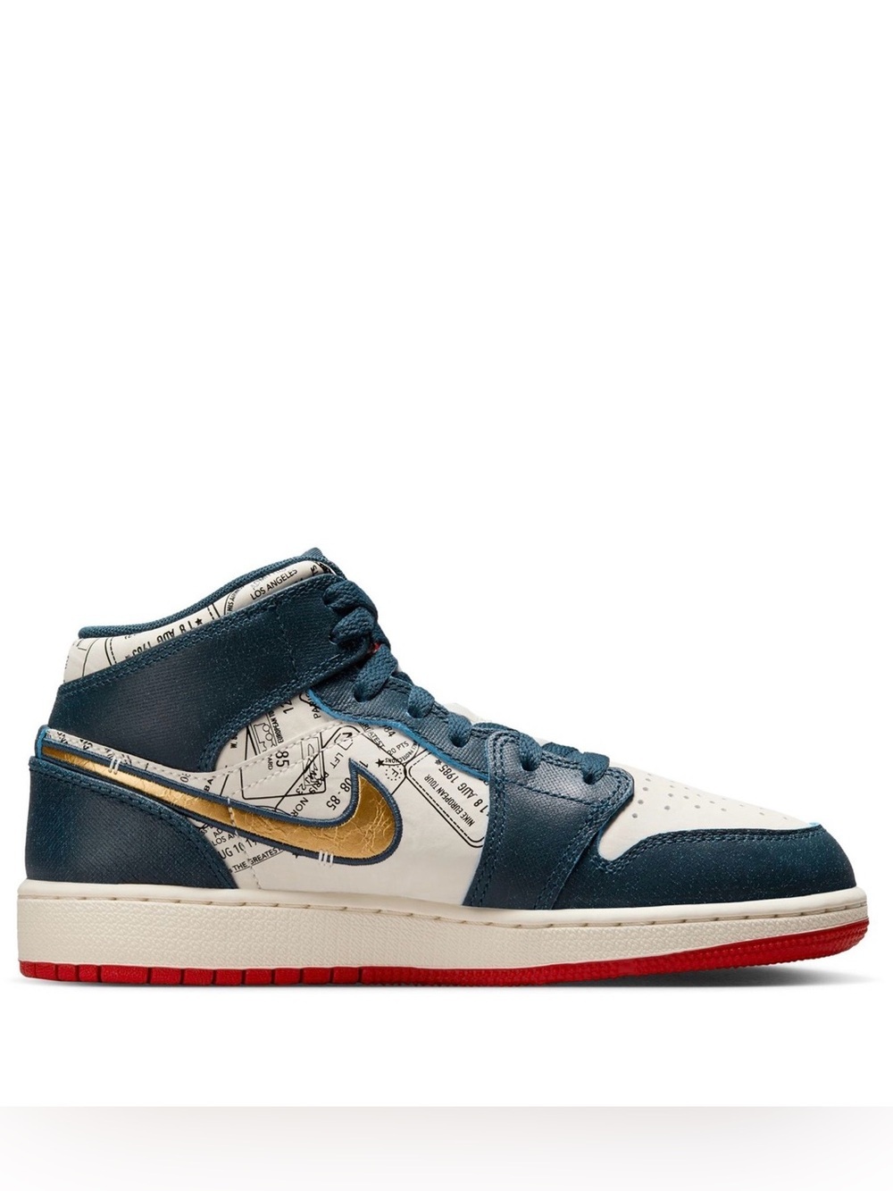 Nike air jordan 1 mid se gs take flight hold passport